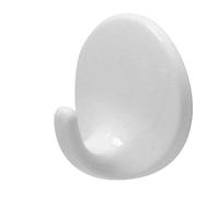 Amig - Pack de 20 Colgadores Adhesivos Multiusos - Fácil de usar, Sin Taladros - No Dañan la Pared - Para Superficies Lisas - Plástico Resistente - Blanco - Ø40 x 21 MM