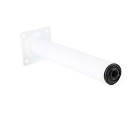 Amig - Pack de 4 Patas Redondas para Mueble - 30X150 mm - Acero - para Mesas de Centro, Noche, Cómodas... - Tapón Antirayaduras - Resistentes - Negro - Tornillería incluída