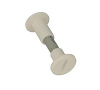Amig - Pack de 4 Tornillos de Ensamble Mod.4 de Acero con Tuercas en Plástico Blanco - Perfectos para Montaje de Tableros de Madera o Aglomerados de 25 a 34 mm de Espesor