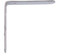 Amig - Pack de 50 Ángulos Metálicos de Refuerzo - 80 x 19 x 2 mm - Canto Redondo - Diseñados con Forma de L - Para Fijar Muebles de Madera o Colocar Baldas y Estantes - Acero Inoxidable Mate