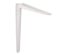 Amig - Pack Soportes para Estantería de Pared - 20 piezas - Escuadras en Acero - 300X250 mm - Color Blanco - Ángulo para Estantes - Soporte para Baldas - Fácil instalación