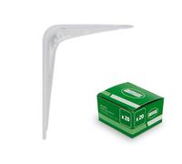 Amig - Palomilla de Acero - Juego de 20 Piezas - 125 x 100 mm (5'' x 4'') - Acabado Blanco - Mod. 1