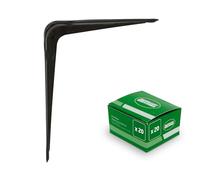 Amig - Palomilla de Acero - Juego de 20 Piezas - 300 x 250 mm (12'' x 10'') - Acabado Negro - Mod. 1