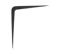 Amig - Palomilla de Acero para Estanterías | Soporte Resistente y Versátil | Carga Máxima 25 Kg | Instalación Fácil | Acabado Negro | Ideal para Hogar y Oficina, Neutro, 175 x 150 mm (7'' x 6'')