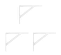 Amig - Palomilla para Estanterías de Pared - Escuadra Metálica para Baldas - Ángulo para Estantes - Soporte Estantería - Acero - Color Blanco - Medida 400x275 mm - Peso Máx. Recomendado 225 Kg