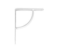 Amig - Palomilla para estanterías de pared - Escuadra metálica para baldas - Ángulo para estantes - Soporte estantería - Acero - Color Blanco - Medida: 150x125 mm - Peso máx. recomendado: 110 Kg
