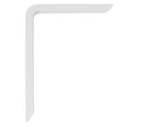Amig - Palomilla para estanterías de pared - Escuadra metálica para baldas - Ángulo para estantes - Soporte estantería - Aluminio - Color Blanco - Medida: 350x200 mm - Peso máx. recomendado: 45 Kg