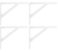 Amig - Palomilla para Estanterías de Pared - Escuadra Metálica para Baldas - Ángulo para Estantes - Soporte Estantería - Acero - Color Blanco - Medida 400x275 mm - Peso Máx. Recomendado 225 Kg