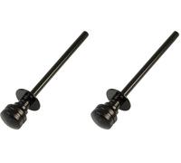 Amig - Pasador de Bloqueo para Ventanas Correderas de Madera o Aluminio Mod.40 - Válido para Asegurar Persianas - Cierre de Seguridad de Zamak Acabado en Negro - Medidas: Ø 30 x 152 mm (Paquete de 2)