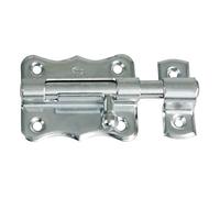 Amig - Pasador de Sobreponer - 35 x 33 mm - Adecuado en Puertas de Paso de Madera - Pestillo para Baño, Dormitorio o Despacho - Cerrojo de Seguridad - Acero Zincado