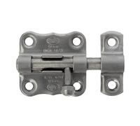 Amig - Pasador de Sobreponer - 50 x 48 mm - Adecuado en Puertas de Paso de Madera - Pestillo para Baño, Dormitorio o Despacho - Cerrojo de Seguridad - Acero Inoxidable 18/8 Mate