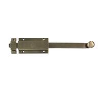 Amig - Pasador de Sobreponer para Puertas Mod.3700 | Pestillo de Seguridad para Colocar Horizontal o Vertical | De Latón con Acabado Cuero | Medidas: 500 x 48 mm | Incluye Tornillos