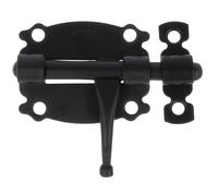 Amig - Pasador de Sobreponer para Puertas y Muebles Mod. 484 - Pestillo de Seguridad para Cierre Horizontal - Material Acero con Eje de Zamak - 50 mm - Estilo Rústico - Negro