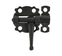 Amig - Pasador de Sobreponer para Puertas y Muebles Mod. 484 - Pestillo de Seguridad para Cierre Horizontal - Material Acero con Eje de Zamak - 30 mm - Estilo Rústico - Negro