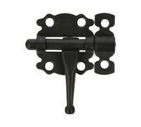 Amig - Pasador de Sobreponer para Puertas y Muebles Mod. 484 | Pestillo de Seguridad para Cierre Horizontal | Material Acero con Eje de Zamak | 40 mm | Estilo Rústico | Negro