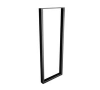 Amig - Patas para Mesas de Recibidor o Entrada - Pata Rectangular Metálica para Mesa de Estilo Industrial - Material: Acero - 800 x 300 x 40 mm - Resistencia y Durabilidad - Acabado en Negro Mate