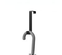 Amig - Perchero para puerta - 180 x 25 mm - Colgador color Negro Mate - Fabricado en Acero. Mod. CP40