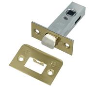 Amig - Picaporte de Acero Latonado - 45 mm - Diseño Duradero y Elegante - Instalación Fácil para Puertas de Madera - Funcionamiento Suave - Seguridad Confiable, Latonado Barnizado