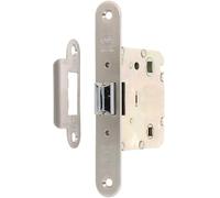 Amig - Picaporte Unificado de Entrada - 50 mm - Acero - Dorado - Con Lengüeta Reversible - Para Puertas Interiores de Baños, Cocinas y Habitaciones