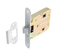 Amig - Picaporte unificado para puertas de madera interiores - Entrada 50 mm y distancia entre nuecas 47 mm - Acero latonado barnizado - Canto redondo - Mod. 2000