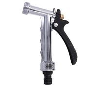 Amig - Pistola de Riego - Metálica - 140 mm - Ideal para Trabajos de Jardinería - Palanca de Bloqueo para Mayor Comodidad - Mango Ergonómico y Uso Fácil - Acero - Pulido