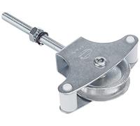 Amig - Polea con Roldana metálica para tendedero de Ropa - Fabricada en Acero - Roldana metálica de 39mm - Incluye Tornillo de sujeción y guías - Polea tendedero Segura - Polea tendedero Exterior