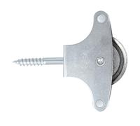 Amig - Polea de Acero con roldana de 39 mm para tendedero de Ropa. Incluye Tornillo de sujeción y guías. Fabricada en Acero Duradero.