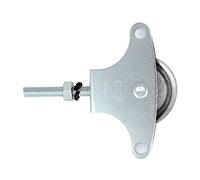 Amig - Polea para Tendedero de Ropa de Acero - Roldana Metálica 39 mm - Incluye Tornillo de Sujeción y Guías - Uso Exterior