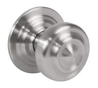 Amig - Pomo de Latón para puertas - Base de Acero - Diámetro Tirador 70 mm - Incluye Tornillo y Tuerca de Fijación - Ideal para Puertas de Entrada - Acabado: Cromado Mate