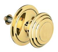 Amig - Pomo de Puerta | Fabricado en Latón | Tirador: Ø76 mm | Dorado |Macizo | Resistente al Frotamiento, Óxido y Corrosión