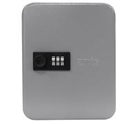 Amig - Portallaves Seguro y Organizador de Acero con Cierre de Combinación - Capacidad 20 Llaves - Armario para Llaves de Uso Doméstico y Profesional - 200 x 160 x 70 mm - Color Gris Epoxi