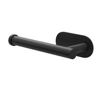 Amig - Portarrollos Adhesivo de baño para Papel higiénico Mod. EA-3 - Soporte Rollo de WC Adhesivo sin Tornillos - 164 x 70 x 45 mm - Acero Inoxidable - Negro Mate