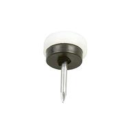Amig - Protector para Pata de Madera - Mod. 70 - Ø22 mm - con Clavo y Cubierta de Plástico - Recomendado para Gres - Protege el Suelo Ante Rayaduras - Polipropileno Blanco