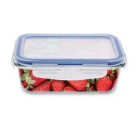 Amig - Recipiente Hermético para Alimentos Mod.300 - Contenedor de Cristal Válido para Microondas, Horno, Congelador y Lavavajillas - Fácil de Limpiar - Anti Olores - Capacidad: 570 ml