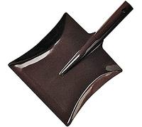 Amig - Recogedor Manual de Pala Cuadrada Mod.4 Metálico de Acero Acabado en Marrón - Resistente y Duradero Limpieza de Polvo, Basura, Ceniza u Hojas - Medidas: 200 x 215 mm