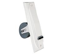 Amig - Recogedor para Persianas Compacto de Empotrar o Encastrado Metálico con Frente de Plástico Blanco de Diseño Sencillo y Atemporal | Medidas: 6,2 x 20 x 11,5 cm