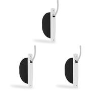 Amig - Recogedor para Persianas Compacto de Empotrar o Encastrado - para Cintas de 14 mm - Sin Pivote con Frente de Plástico - Diseño Sencillo y Atemporal - Blanco - Medidas: 2.8 x 18 x 9 cm