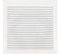 Amig - Rejilla Cuadrada de Aluminio con Mosquitera - Rejillas de Ventilación para Salida de Aire - Ideal para Techo de Cocina y Baño - Medidas 170 X 170 mm - Color Blanco