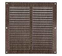 Amig - Rejilla Cuadrada de Aluminio - Rejillas de Ventilación para Salida de Aire - Ideal para Techo de Cocina y Baño - Medidas 200 X 200 MM - Color Marrón