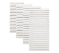 Amig - Rejilla Cuadrada de Aluminio - Rejillas de Ventilación para Salida de Aire - Ideal para Techo de Cocina y Baño - Medidas 250 X 250 MM - Color Blanco (Paquete de 4)