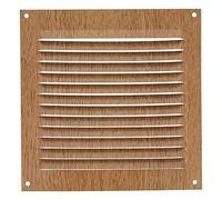 Amig - Rejilla Cuadrada de Aluminio - Rejillas de Ventilación para Salida de Aire - Ideal para Techo de Cocina y Baño - Medidas 150 X 150 MM - Color Madera