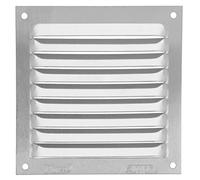 Amig - Rejilla Cuadrada de Aluminio - Rejillas de Ventilación para Salida de Aire - Ideal para Techo de Cocina y Baño - Medidas 100 x 100 MM - Color Plata