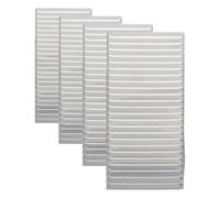 Amig - Rejilla Cuadrada de Aluminio - Rejillas de ventilación para salida de aire - Ideal para techo de cocina y baño - Medidas: 300 X 300 MM - Color: Plateado (Paquete de 4)