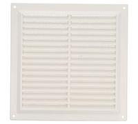 Amig - Rejilla cuadrada de plástico con mosquitera- Rejillas de ventilación para salida de aire - Adecuado para techo de cocina y baño - Medidas: 200 x 200 MM - Color: Blanco