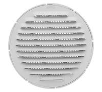 Amig - Rejilla Redonda de Aluminio con Mosquitera - Rejillas de Ventilación para Salida de Aire - Ideal para Techo de Cocina y Baño - Diámetro interior Ø10 cm - Color Blanco