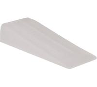 Amig Retenedor de Cuña de Plástico en Color Transparente en Pendiente con Marcas Antideslizantes para Puertas de Paso de Interior, Protege Paredes y Muebles