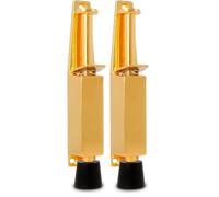 Amig - Retenedor de Pie de Goma Mod.11 para Sujetar y Mantener Abiertas las Puertas - Tope Vertical de Zamak - Anti Portazos - Medidas: 165 x 30 mm - Recorrido: 45 mm - Dorado (Paquete de 2)