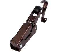 Amig - Retenedor de puerta hidráulico - Freno y amortiguador para cierre suave y controlado - 108 x 32 mm, hasta 40 kg - Aluminio - Bronce