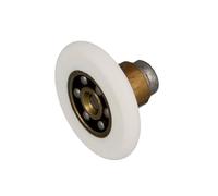 Amig - Rodamiento Mampara de Ducha, Ø 26/17 mm, Rodamiento Frontal con Casquillo, Arandela y Tornillo M4x25 Inox, Para Puertas Correderas de Duchas, Poliamida Blanco