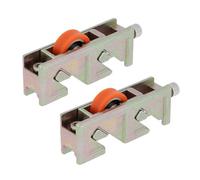 Amig - Rodamiento para ventana corredera serie ALUGON S400 - Pack 2 unidades - Medida nominal 75 x 18 mm - Medidas reales 75 x 20 x 30 mm - Carcasa zamak bicromatado - Rueda nylon - Mod. COR26